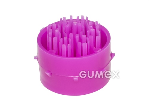 RINGO Bürste für OCTOMAT Matte, Dicke 23mm, 47°ShD, Dichte 919kg/m3, LDPE, -35°C/+45°C, violett, 